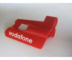 Technic, Panel Fairing #25 Small Short, Small Hole, Side A with 'vodafone' Pattern (Sticker) - Set 8386