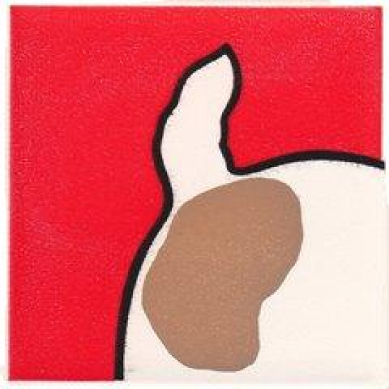Duplo, Tile 2 x 2 x 1 with Dog Mosaic Picture 13 Pattern (Set 1078)