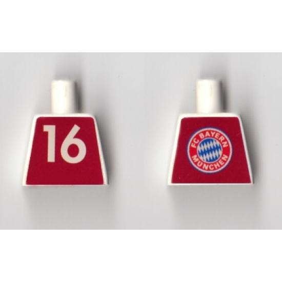 Torso Soccer FC Bayern #16 Pattern (Sticker)