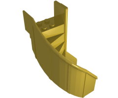 Stairs 6 x 6 x 9 1/3 Curved Enclosed