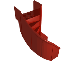 Stairs 6 x 6 x 9 1/3 Curved Enclosed