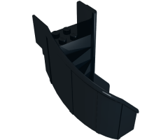 Stairs 6 x 6 x 9 1/3 Curved Enclosed