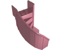 Stairs 6 x 6 x 9 1/3 Curved Enclosed