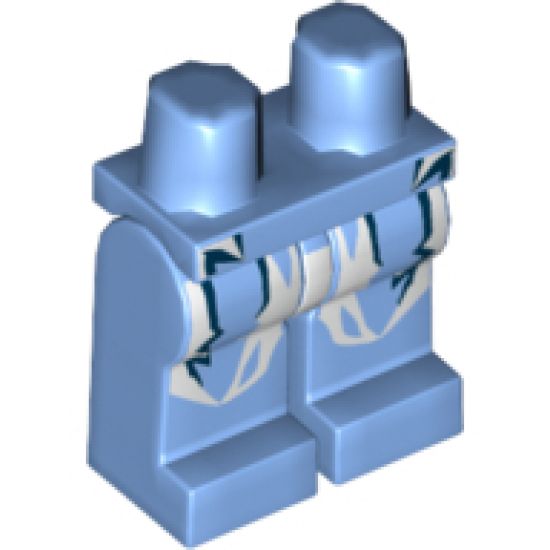 Hips and Legs with Dark Blue and White Electric Bolts Pattern (Electro)