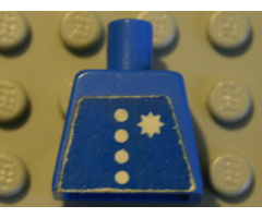 Torso Town 4 Buttons and Star Coast Guard Pattern (Sticker)