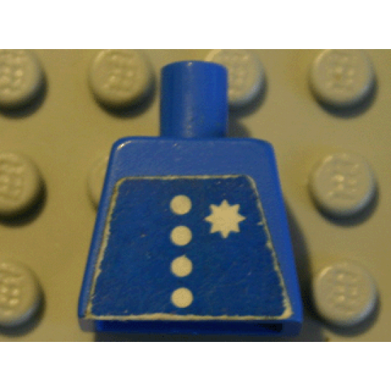Torso Town 4 Buttons and Star Coast Guard Pattern (Sticker)
