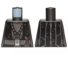 Torso SW Black Robe, Silver Spots and Buckle Pattern
