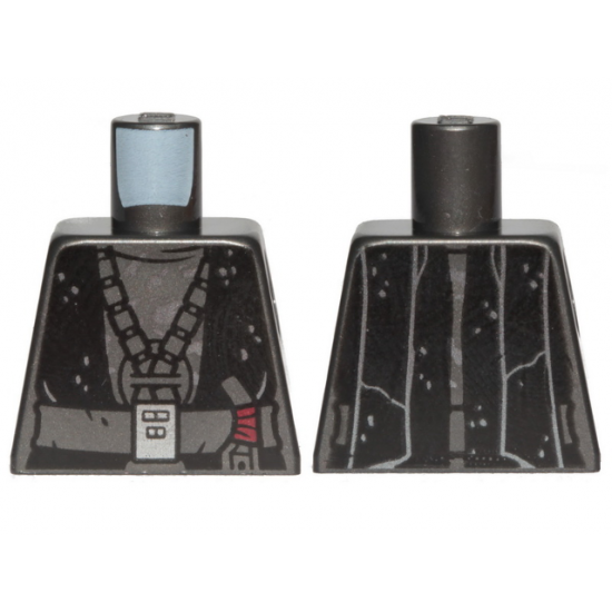 Torso SW Black Robe, Silver Spots and Buckle Pattern