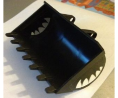 Technic Digger Bucket 8 x 10 with Teeth Pattern on Insides and Outsides (4 Stickers) - Set 2161