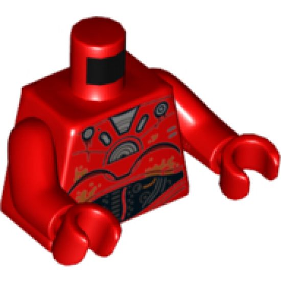 Torso SW Kessel Operations Droid Pattern / Red Arms / Red Hands