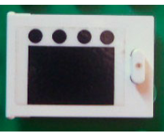 Container Cupboard 2 x 3 x 2 Door with Black Square and 4 Black Circles (Oven) Pattern (Sticker) - Set 6370