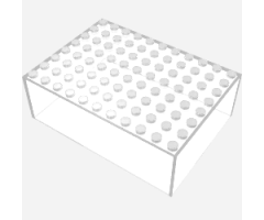 Container Box 8 x 11 x 3 Top (Clear)