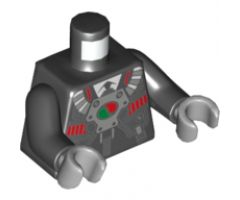 Torso Business Suit and Tie with Breathing Apparatus and Octan Logo Pattern / Black Arms / Light Bluish Gray Hands