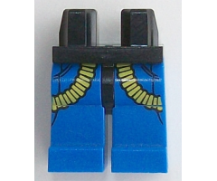 Hips and Blue Legs with Yellow Ribbed Hoses Pattern