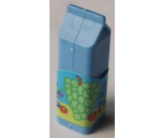 Scala Accessories Carton Milk, Label with Grapes and Fruit Pattern (Sticker) - Set 3148