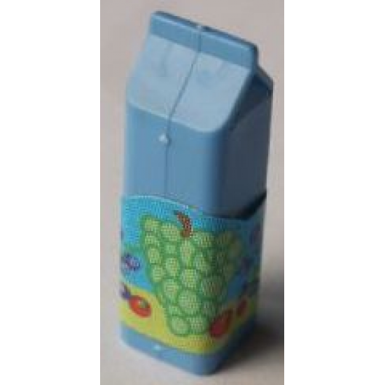 Scala Accessories Carton Milk, Label with Grapes and Fruit Pattern (Sticker) - Set 3148