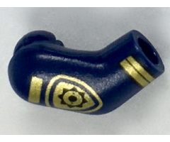 Arm, Right with Gold Police Badge and Stripes Pattern