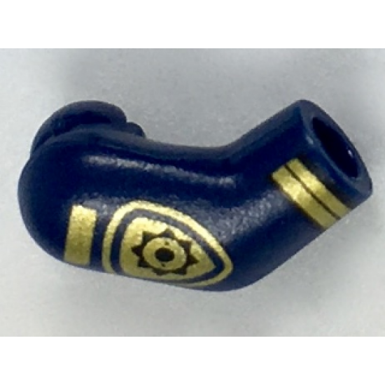 Arm, Right with Gold Police Badge and Stripes Pattern