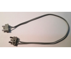 Electric, Wire 12V / 4.5V with 2 Leads, 28 Studs (22cm) Long with 2 Light Gray Electric, Connector, 2-Way Male Squared Narrow Short