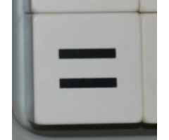 Duplo, Tile 2 x 2 x 1 with Black Equals Sign (=) Pattern