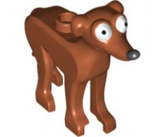Dog, The Simpsons with Black Nose and White Eyes Pattern (Santa's Little Helper)