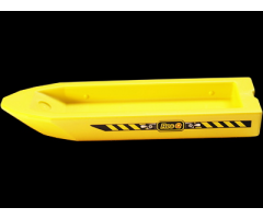 Boat Hull Unitary 32 x 10 x 1 2/3, Base with Res-Q Pattern