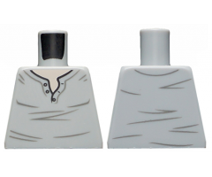 Torso Henley Shirt with Light Nougat Neck and Creases Pattern