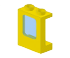 Window 1 x 2 x 2 Plane with Trans-Light Blue Glass