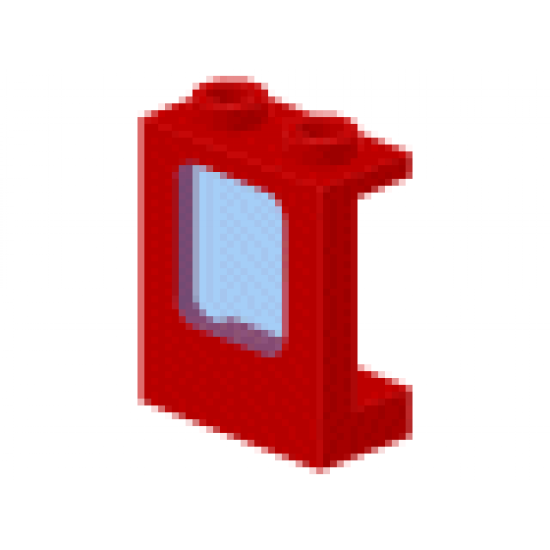 Window 1 x 2 x 2 Plane with Trans-Light Blue Glass