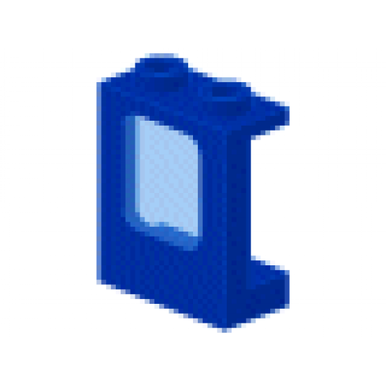 Window 1 x 2 x 2 Plane with Trans-Light Blue Glass