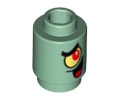 Brick, Round 1 x 1 with SpongeBob Plankton Character Pattern