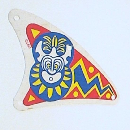 Cloth Sail Triangular Curved with Islander Pattern