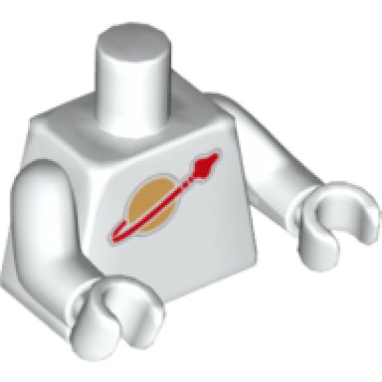 Torso Space Classic Moon Pattern / White Arms / White Hands
