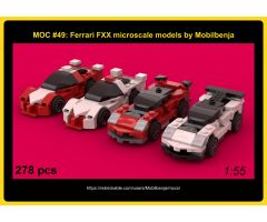 Microscale Ferrari FXX models (1:55 scale)