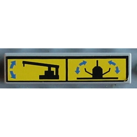 Tile 1 x 4 with Arm Up/Down & Cargo Doors Open/Close Pattern (Sticker) - Set 8480
