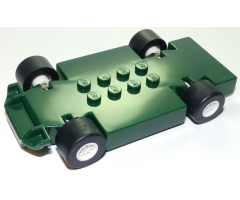 Vehicle, Base Fast Food Racer 6 x 10 with White Wheels and Black Tires