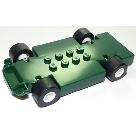 Vehicle, Base Fast Food Racer 6 x 10 with White Wheels and Black Tires