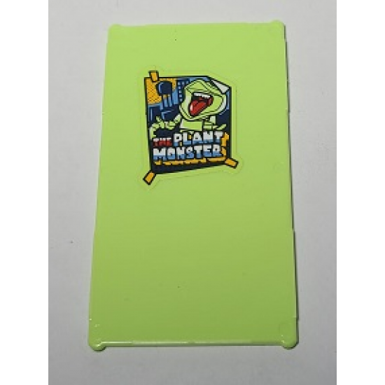 Glass for Window 1 x 4 x 6 with 'THE PLANT MONSTER' Poster Pattern (Sticker) - Set 70912