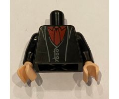 Torso Harry Potter Long Coat and Vest, Dark Red Shirt and Tie Pattern / Black Arms / Light Nougat Hands