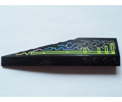 Wedge 12 x 3 Right with Holographic Circuit Pattern (Sticker) - Set 7646