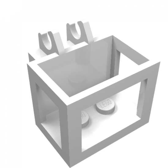 Crane Bucket Lift Basket 2 x 3 x 2 with Non-Locking Hinge Fingers