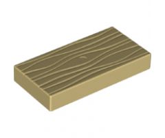 Duplo Tile, Modified 2 x 4 x 1/2 (Thick) with Molded Wood Grain