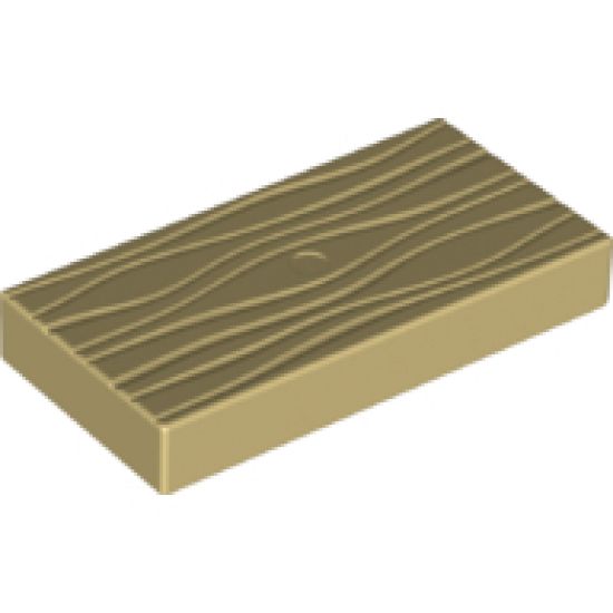 Duplo Tile, Modified 2 x 4 x 1/2 (Thick) with Molded Wood Grain