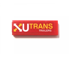 Tile 1 x 3 with 'UTRANS TRAILERS' Pattern (Sticker) - Set 60145