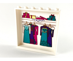 Panel 1 x 6 x 5 with Elsa's Wardrobe Pattern (Sticker) - Set 41167