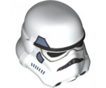 Minifigure, Headgear Helmet SW Stormtrooper, 2 Chin Holes, Dark Blue and Sand Blue Pattern