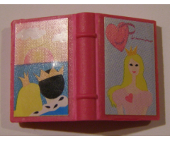 Minifigure, Utensil Book 2 x 3 with Princess and Sunset Pattern (Stickers) - Set 7578