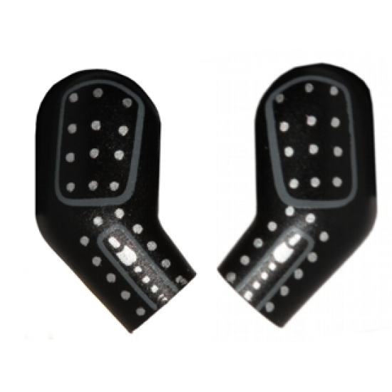 Arm, (Matching Left and Right) Pair with Silver Studs Pattern