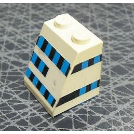 Slope 65 2 x 2 x 2 without Bottom Tube with Ferry Windows Pattern Left (Stickers) - Set 1554