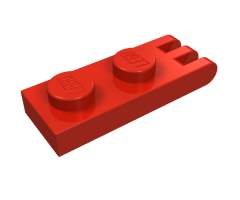 Hinge Plate 1 x 2 with 3 Fingers and Solid Studs